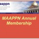 MAAPPN Annual Membership: Regular, Student, Faculty and Retired Rates<br>$0.00 – $150